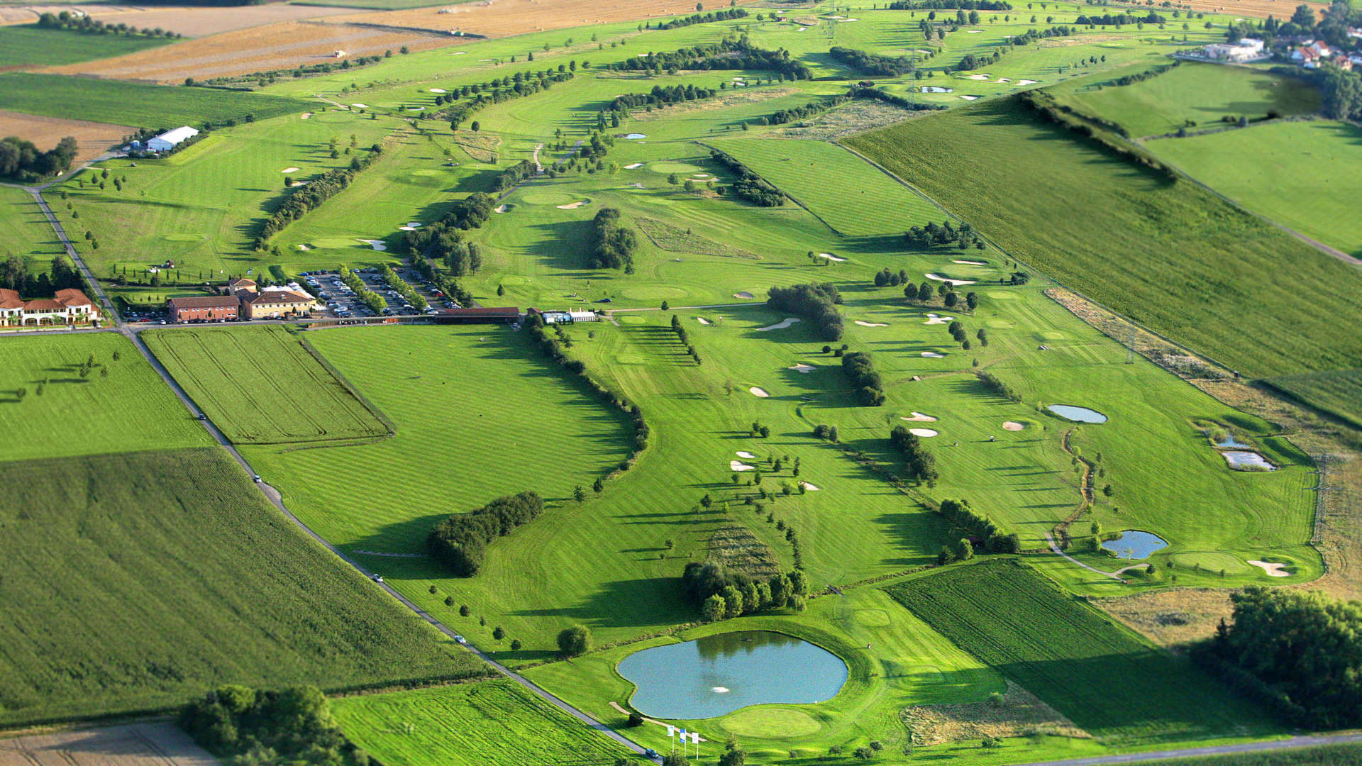 Golf Akademie - Groß Zimmern - Golfplatz Luftaufnahme